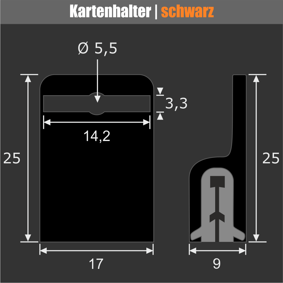 Parkausweishalter Kartenhalter Gripper kaufen