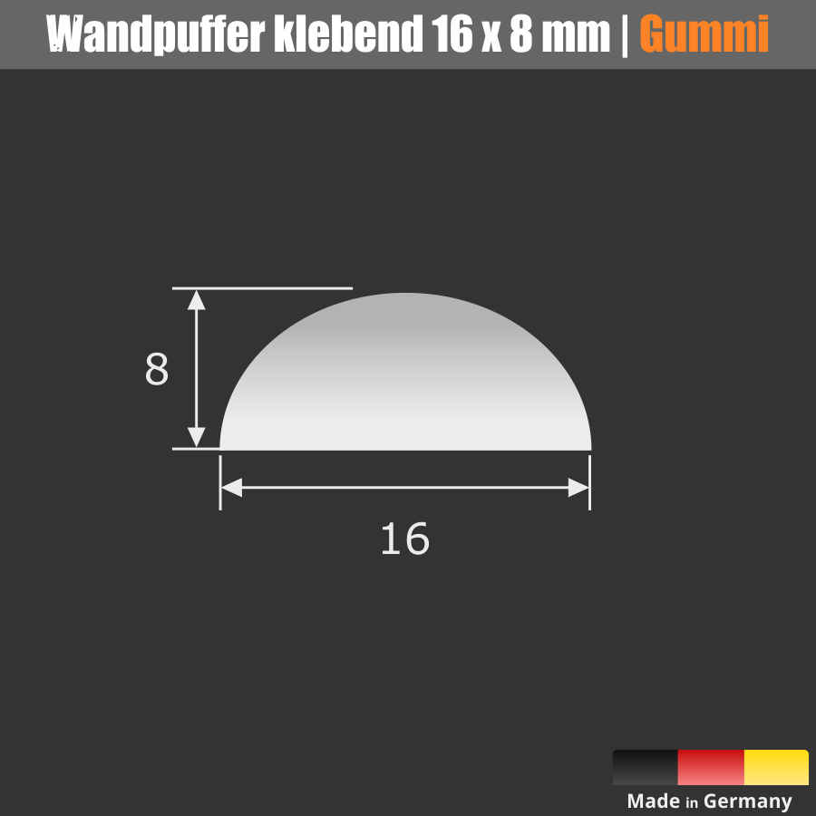 Wandpuffer selbstklebend