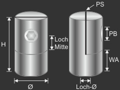 Blechhalter Edelstahl 40 x 25 mm PS:1,5-4 mm + Gummi | rund Ø 40-45 mm Blechhalter Edelstahl 40 x 25 mm PS:1,5-4 mm + Gummi | rund Ø 40-45 mm