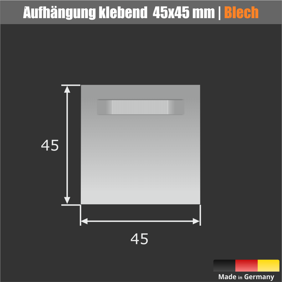 Große Spiegel mit Haftblech Spiegelblech montieren