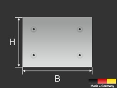 Edelstahl-Türschild Büro Edelstahl-Türschild Büro