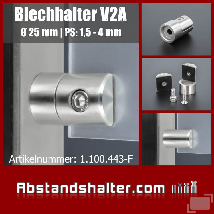 Lochblechhalter aus Edelstahl 40 x 25 mm online sichern