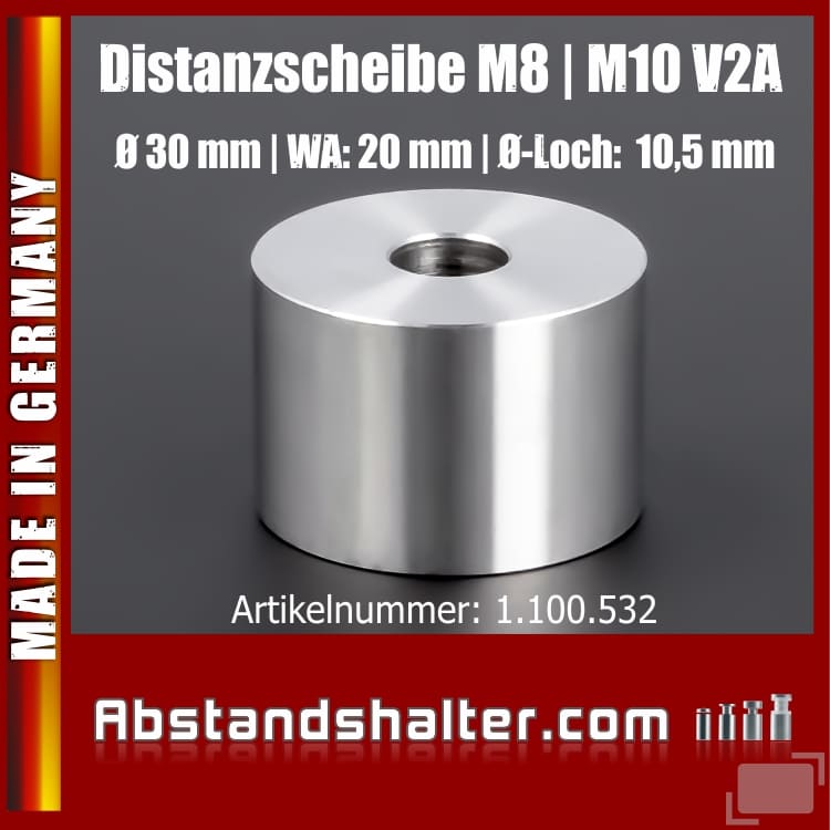 Distanzscheibe aus Edelstahl M8 M10 Vollmaterial kaufen