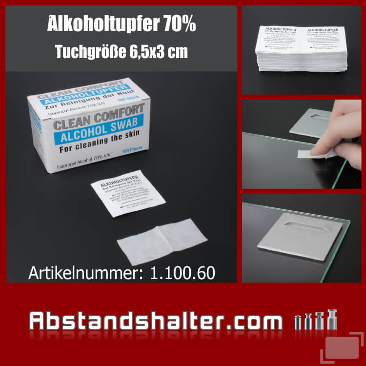 100pcs/box Alkohol Tupfer Pads - Antiseptisch, Sterilisation Alkohol Tücher