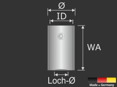 Buchstabenhalterung + Gewinde Edelstahl Ø13mm WA:20mm Logomontage V2A Buchstabenhalterung + Gewinde Edelstahl Ø13mm WA:20mm Logomontage V2A