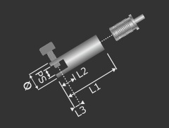 Platten Display-Halter Ø12mm H:38mm PS:1-6mm Seil Ø1,2-1,5mm Automatik Platten Display-Halter Ø12mm H:38mm PS:1-6mm Seil Ø1,2-1,5mm Automatik