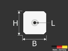 Spiegelaufhängung-Set 200 x 100 mm jetzt online kaufen