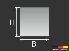 Haftblech 70x70 mm