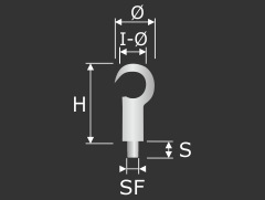 Drahtseilhalter Haken vernickelt mit Aushänge-Sicherung Seil 1,2-1,5mm Drahtseilhalter Haken vernickelt mit Aushänge-Sicherung Seil 1,2-1,5mm