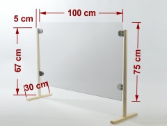günstiger mobiler Spuckschutz Hustenschutz Thekenschutz Plexiglas 100x75 cm Holzfuß Glashalter günstiger mobiler Spuckschutz Hustenschutz Thekenschutz Plexiglas 100x75 cm Holzfuß Glashalter