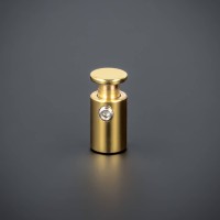 Abstandshalter Messing Lack klar Ø10 mm WA:15 mm PS: 2-10 mm | Gold