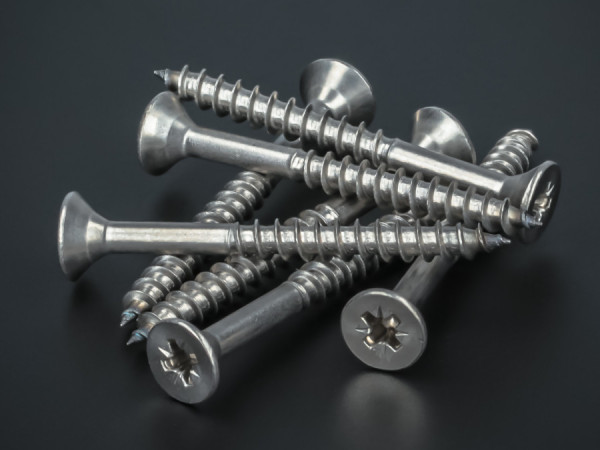 200 x Schrauben 5x50 mm Edelstahl V2A A2 Senkkopf verstärkter Kreuz