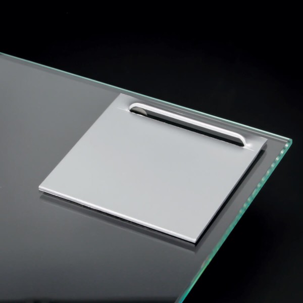 Spiegel-Blech mit Kieme bis 3 kg | selbstklebend Haft-Blech 70x70 mm