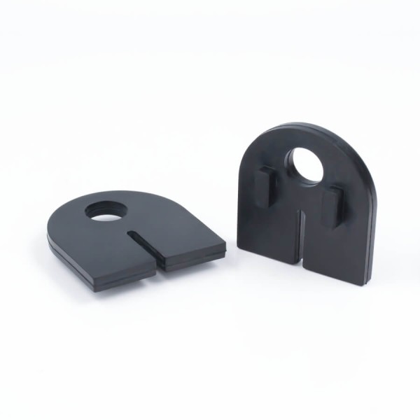 2 x Gummis 38x35 mm für Glashalter halbrund 63x45 mm PS: 8-12,76 mm