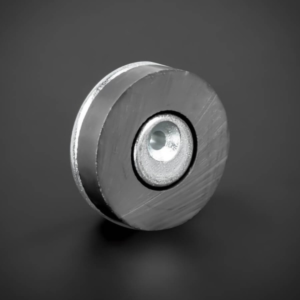 Spiegel-Haft-Magnet Ø45mm Haftkraft 10kg | Spiegelbleche | zum Anschrauben