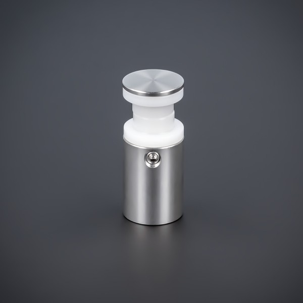 Glashalter Edelstahl V2A Ø 15 mm WA 20 mm PS: 8-12,76mm o. 2 x 4-6mm