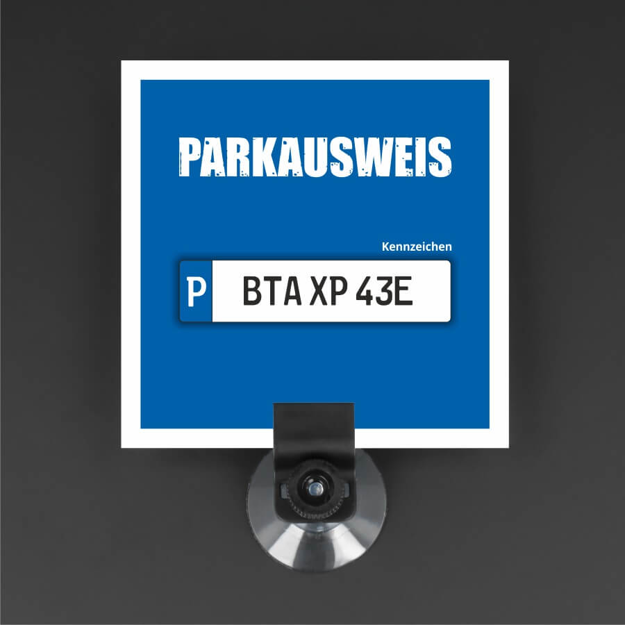Parkkartenhalter vertikal mit Saugnapf - bei uns günstig online ka