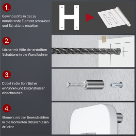 Anleitung Buchstabenhalterung mit Klick-Technik