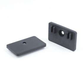 2 x Gummis 53x32 mm für Glashalter eckig 65x55 mm PS: 12-17,52 mm