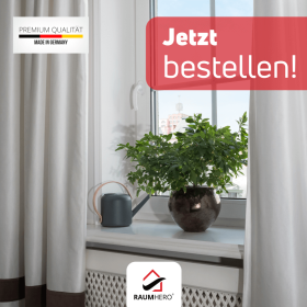 Gardinenröllchen mit Feststeller Beispielfoto