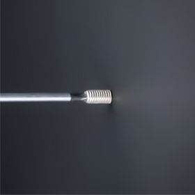 Distanzhalter verdeckte Montage Ø13x30mm Stockschraube an Wand montiert