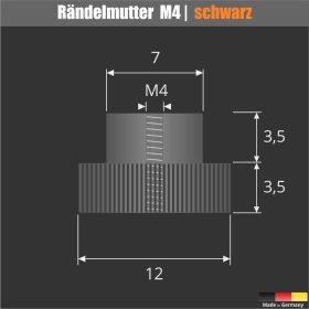 Parkausweishalter Parkkartenhalter Rändelmutter Skizze mit Abmessungen