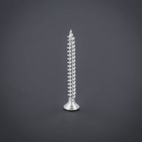 200 x Schraube 3x30 mm Edelstahl V2A - A2 Senkkopf verstärkt Kreuz stehend auf dunklem Untergrund