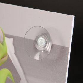 Saugnapf Ø 30 mm mit M4x6 mm Gewinde an Schild montiert