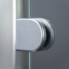 2 x Gummis 42x31 mm für Glashalter halbrund 60x55 mm Glashalter montiert an Pfosten