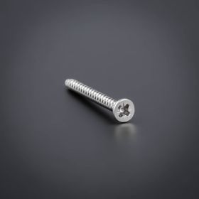 200 x Schraube 3x30 mm Edelstahl V2A - A2 Senkkopf verstärkt Kreuz liegend auf dunklem Untergrund