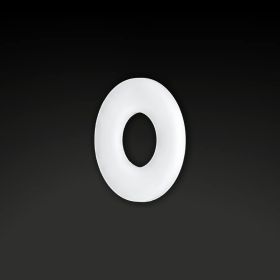 Unterlegscheibe POM Kunststoff stehend auf dunklem Untergrund