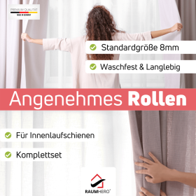 Gardinenröllchen mit Feststeller angenehmes Rollen