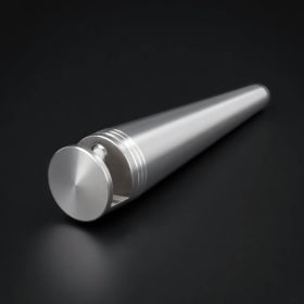 Bild | Foto Aufsteller Edelstahl für Glas Plexiglas liegend auf dunklem Untergrund