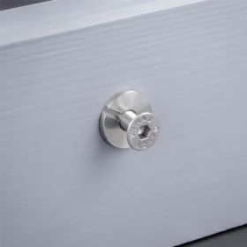 Einschraubmutter Edelstahl M5 mit Schraube montiert in Holz 